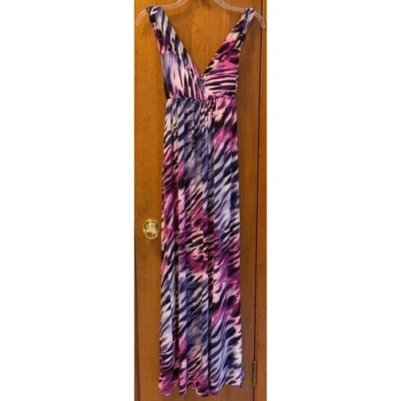 BCX Zebra Print Maxi Dress - Picture 1 of 4